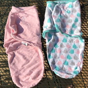 Baby girl swaddle